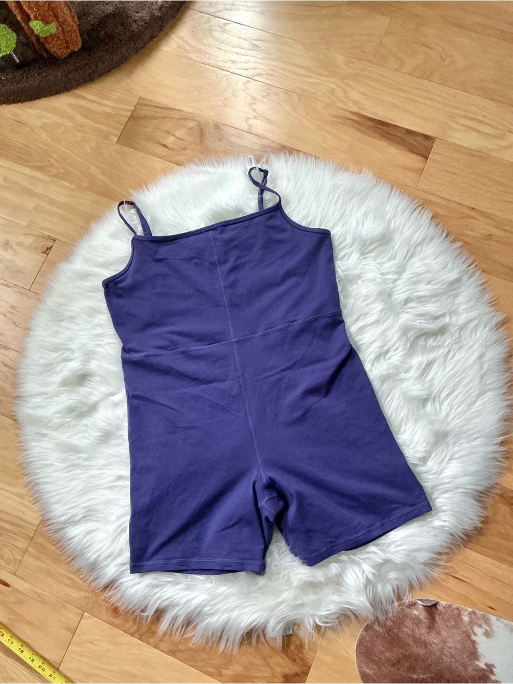 Wilfred Free Purple Spaghetti-Strap Romper Bodysuit Size 2X